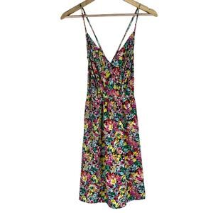 Yumi Kim Mini Dress with Pockets Womens S Multicolor 100% Silk Floral Coquette